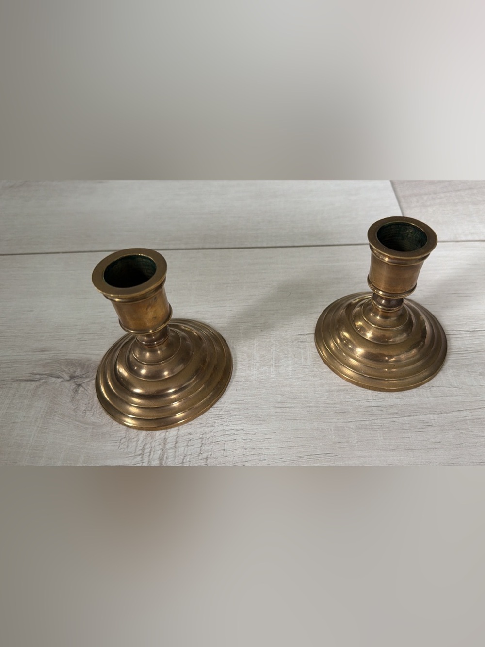 Brass Candlestick Pair - Classic Brass Home Accent
